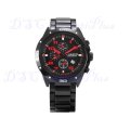 CURREN 30m Water Resistant Decorative Sub-dial Date Display Men Quartz Wristwatch (Black + Red)..!