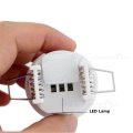 230V 360 Degree Ceiling PIR Infrared Motion Sensor Switch w/ Time and LUX Adjustments (White)..!