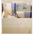 PE Foam Waterproof 3D Wooden Wall Sticker Living Room Home Decor Wall Covering Wallpaper (Pink Wood)