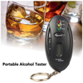 Personal Breath Digital LCD Alcohol Tester Clock Timer Flashlight Tester Analyzer Breathalyzer