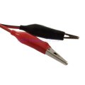 Alligator Test Lead Clip to Banana Plug Cable for Multimeters & Electronic Equipment (Black+Red)..!