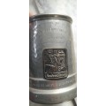 1956 World Tunneling Record memorial pewter mug