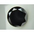 MOISSANITE - AAA JET BLACK ROUND DIAMOND CUT  - 2,34cts
