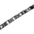 12.36mm Wide High Quality Polished Stainless Steel Bracelet