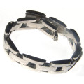 11,20mm Wide High Quality Polished Stainless Steel Bracelet