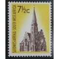 S.W.A. SACC 207b: 1st Dec. Def. Iss. 1967-70. Group III Wmk. R.S.A. 7½c Ger. Lut. Church. MNH