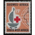 S.W.A. SACC 222 and 223: 1963. Red Cross Centenary. Set of 2 stamps, 7½c and 15c. MNH.