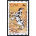 S.W.A. SACC 269-272: 1974. Rare Birds of S.W.A. Set of 4 singles. 4c:5c:10c:15c:MNH.