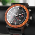 *LOWEST SHIPPING* BOBO BIRD CHRONOGRAPH WOODEN MENS WATCH WITH WATCH BOX