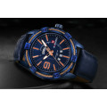 NAVIFORCE MENS LEATHER WATCH