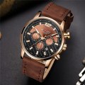 *LOWEST SHIPPING* Armiforce Mens Chronograph Genuine Leather Watch With Watch Box