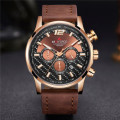 Armiforce Mens Chronograph Genuine Leather Watch With Watch Box