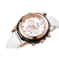 **LOW SHIPPING** MEGIR 2042 WOMENS CHRONOGRAPH LEATHER WATCH WITH WATCH BOX