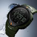 SKMEI GREEN DIGITAL BLUETOOTH SPORTS WATCH - SUPPORTS ANDROID + IOS