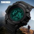 SKMEI Mens Pedometer Compass Multifunctional Watch **Available in Green + Black Colour**
