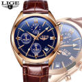 LIGE 9853 Mens Fully Functional Chronograph Watch