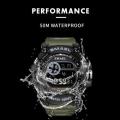 Smael 8010 Mens Green 50M Waterproof Sport Watch