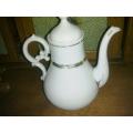 big white teapot