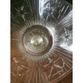 DETAILLED  GLASS BOWL WITH LONG STEM