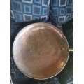ANTIQUE LARGE WALL HANGING COPPER PAN REDUCED