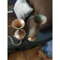 2 copper vases