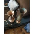 2 copper vases