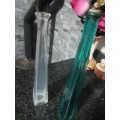 2 COLLECTABLE  GLASS BOTTLES