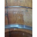 VINTAGE GLASS CAKE STAND  WITH BORD