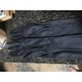 Vintage black long gloves