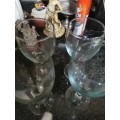 6 GILDED BRANDY GLASSES