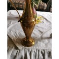 Vintage brass vase with handle25cm