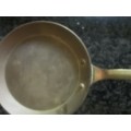 Vintage small hanging brass pan