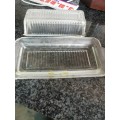 Vintage glass butterdish with lid