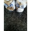 miniature owl salt and pepper shakers