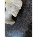 VINTAGE SOAPSTONE CARVING OF AN OLD  MAN