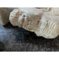 VINTAGE SOAPSTONE CARVING OF AN OLD  MAN