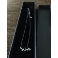 NEW 925 STERLING SILVER CHAIN WITH CHARMS