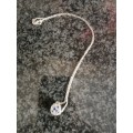 NEW 925 STERING SILVER CHAIN WITH  STERLING SILVER PENDANT