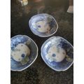 3 SMALL IMPERIAL IMARI PLATES