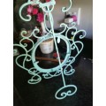 VINTAGE IRON STAND  WITH PHOTO FRAME