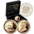 2017 South Africa 50th Anniversary Mint Mark Quarter Krugerrand Gold Proof 1/4oz Coin Box Coa