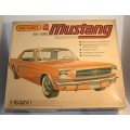 Vintage Matchbox Ford Mustang Hardtop scale model kit