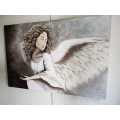 Acrylic Painting of Angel