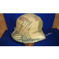 3) A RHODESIAN ARMY CAMO -REVERSABLE BUSHHAT-WORN BY MEMBER OF RLI.-GOOD CONDITION-LOW START!