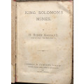 1886 KING SOLOMON`S MINES BY H RIDER HAGGARD