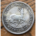 1949 SA UNION 5 SHILLINGS