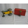 Tin Tinplate Mettoy Tractor and Trailer