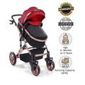 3 in 1 Belecoo stroller with Car Seat-Maroon