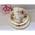 ROYAL ALBERT LAVENDER ROSES TRIO WITH AVON SHAPED CUP