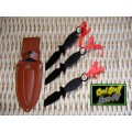SET OF 3 THROWING KNIVES WITH SHEATH ***HOT***